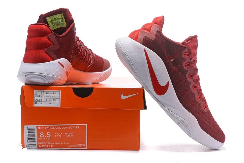 Nike Hyperdunk 2016 Low White Red