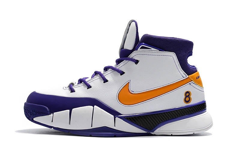 Nike Kobe 1 Protro Blanc Pourpre Jaune