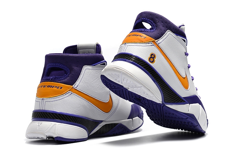 Nike Kobe 1 Protro Blanc Pourpre Jaune