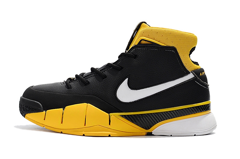 Nike Kobe 1 Protro Noir Jaune Blanc