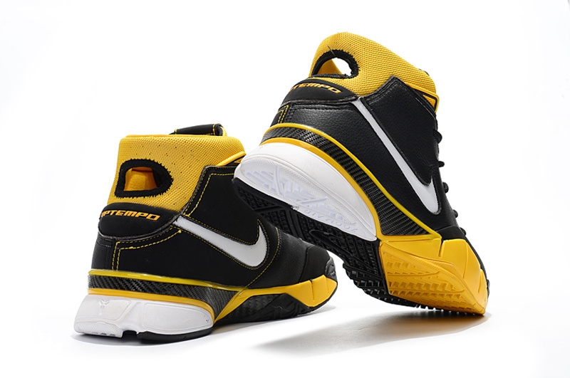 Nike Kobe 1 Protro Noir Jaune Blanc