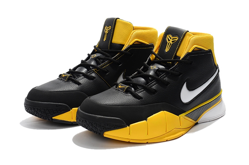 Nike Kobe 1 Protro Noir Jaune Blanc