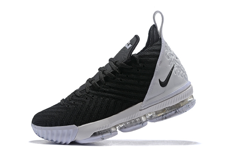 Achat / Vente Nike Lebron XVI 16 Noir Blanc Chaussure de Basket Pas Cher