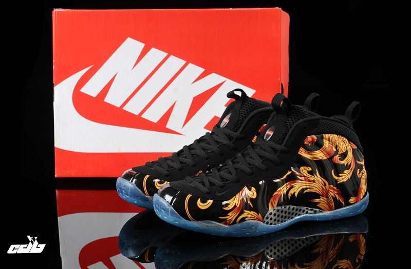 Supreme X Nike Air Foamposite One Noir Or (652792-001)