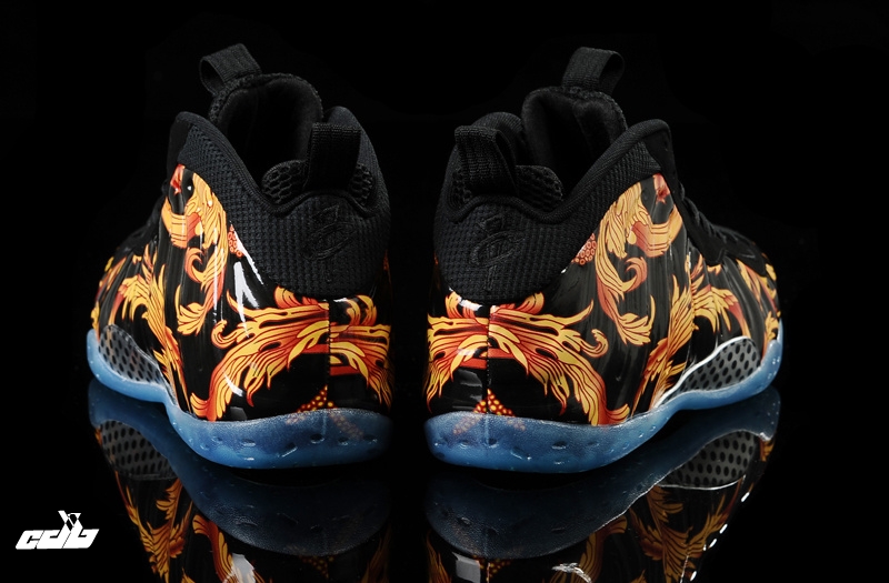 Supreme X Nike Air Foamposite One Noir Or (652792-001)