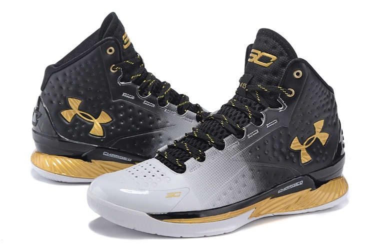 Achat / Vente Under Armour Curry 1 Mvp Blanc Noir Métallique Or ...