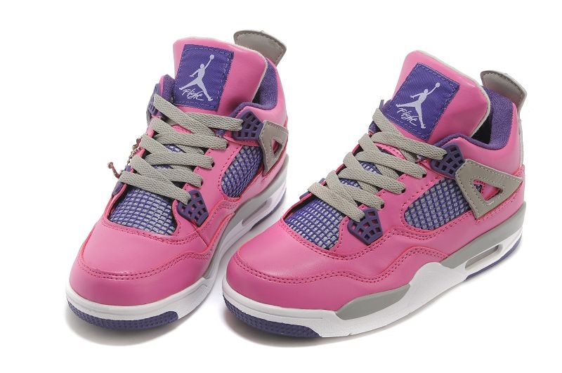 Achat / Vente Air Jordan 4 Rose Enfant Chaussure de Basket Pas Cher