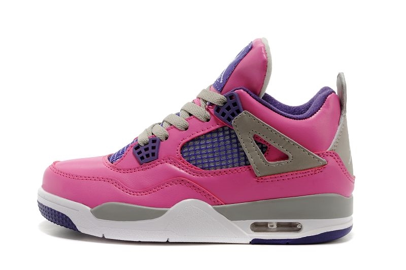 Achat / Vente Air Jordan 4 Rose Enfant Chaussure de Basket Pas Cher