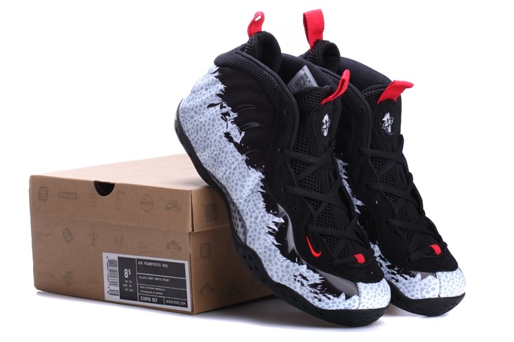 Nike Air Foamposite Noir Rouge Blanc