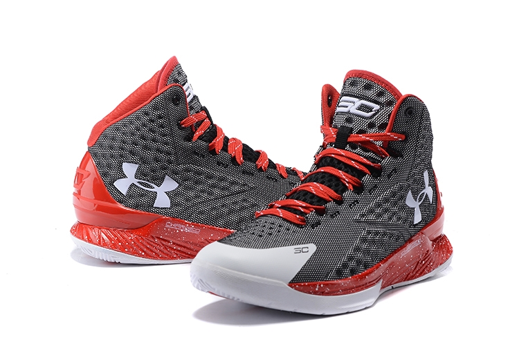 Achat / Vente Under Armour Curry 2 Noir Rouge Blanc Chaussure de Basket ...